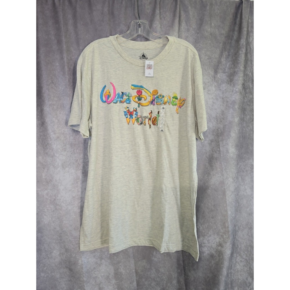 NWT Disney Parks Walt Disney World Princess Character Letters Tee - Size LARGE